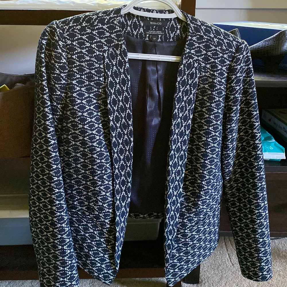 Navy and cream RW blazer